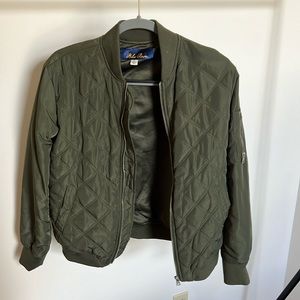 Green bomber jacket